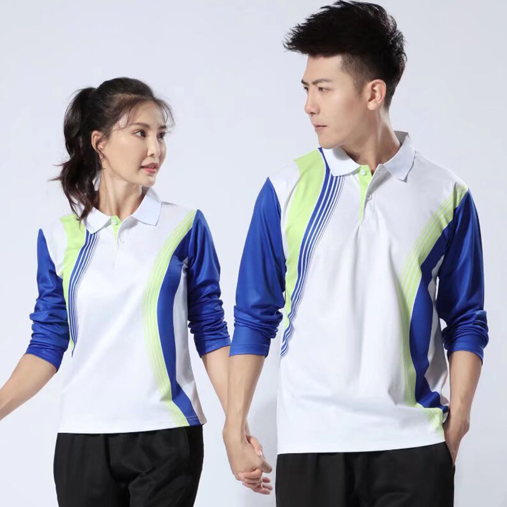 Badminton Jersey - เสื้อเจอร์ซี่ย์ Kaus Bulu tangkis เทนนิสพิมพ์ลายสำหรับผู้ชายผู้หญิงเสื้อผ้าเครื่องแบบลายกีฬาปิงปองแขนยาวแฟชั่นใหม่เกาหลี2024ฤดูใบไม้ผลิ