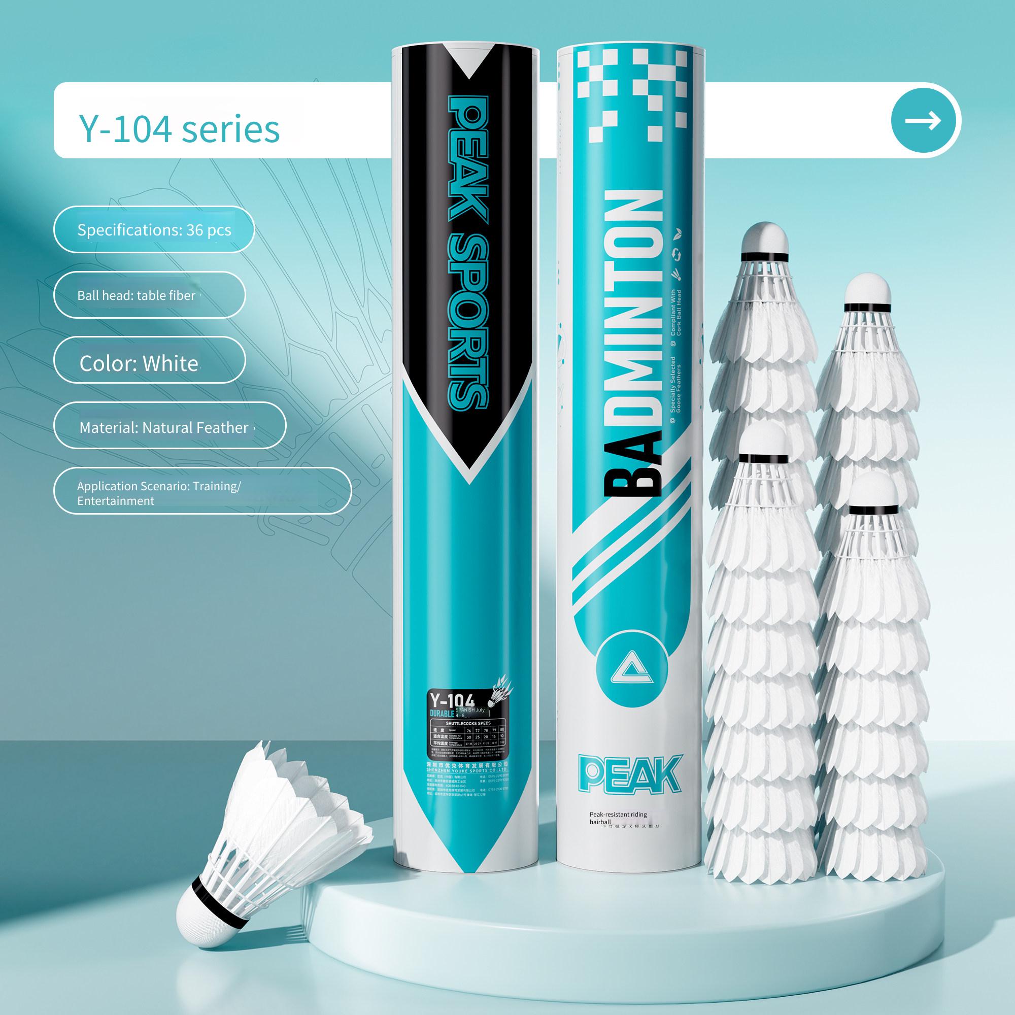 Feather Shuttlecock - ลูกขนไก่ PEAK Goose Feather อย่างดี ทนทาน