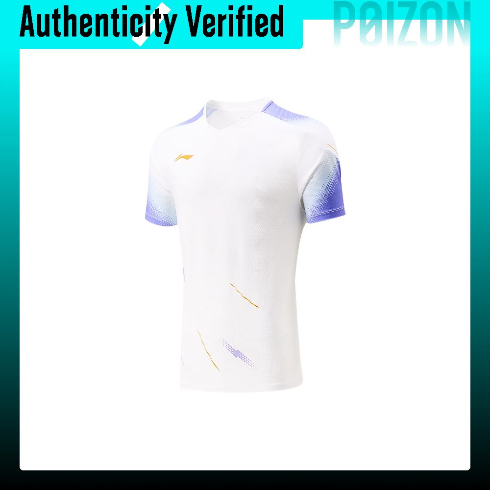 Badminton Jersey - เสื้อแบดมินตัน Li Ning คอลเลคชั่นแบดมินตัน ยูนิเซ็กซ์ สีขาวมาตรฐาน
