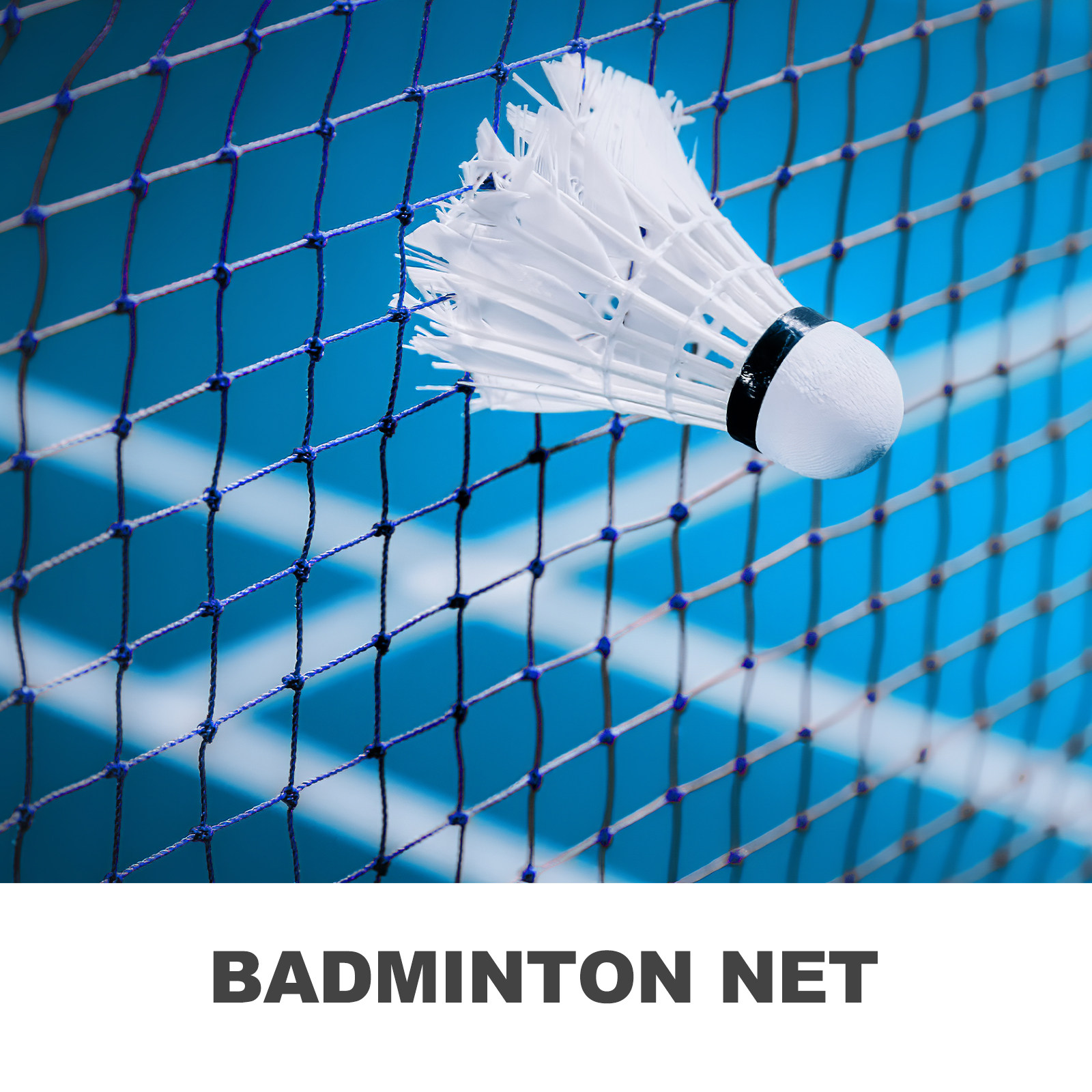Badminton Net - ตาข่ายแบดมินตัน ขนาดมาตรฐาน ตาข่ายละเอียด ทนทานต่อการสึกหรอ ทำจากเส้นใย PP