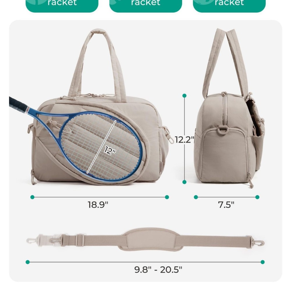 กระเป๋าโท้ทเทนนิสแบบใหม่ ใช้ได - Badminton Bag บทวิจารณ์และราคา