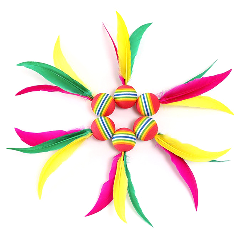 1/5Pcs แบดมินตันกลางแจ้งชุดเด็ - Feather Shuttlecock บทวิจารณ์และราคา
