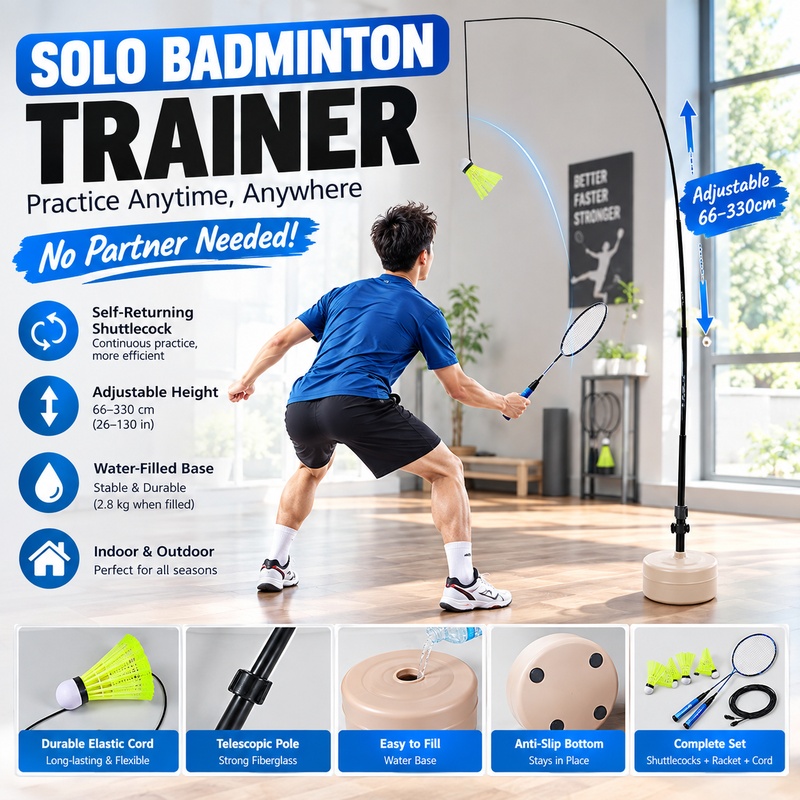 ชุดฝึกแบดมินตันแบบเดี่ยว ลูกขน - Badminton Shuttlecock บทวิจารณ์และราคา